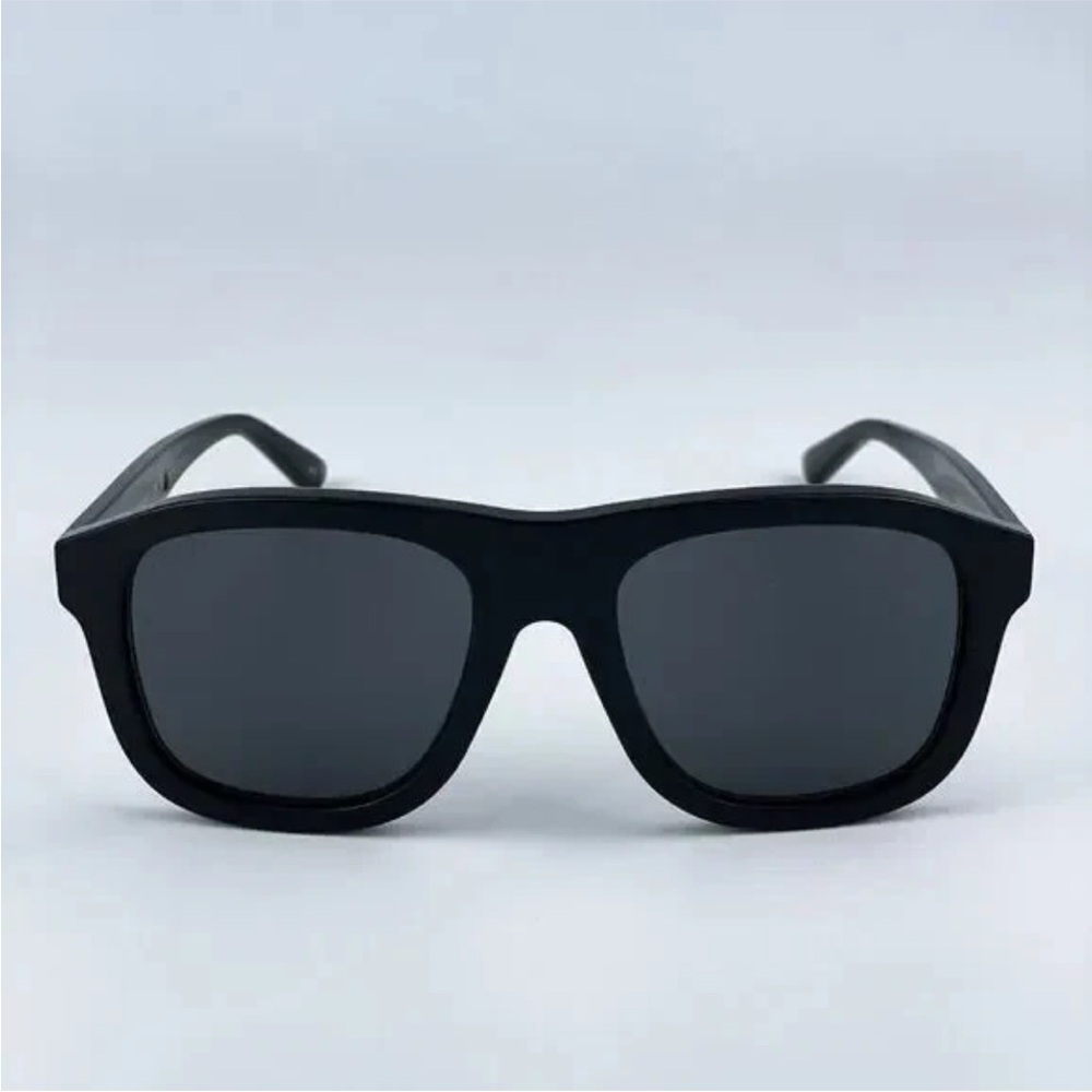 Gucci GG1316S 001 Black/Grey Soft Square Men's Sunglasses - Picture 6 of 6